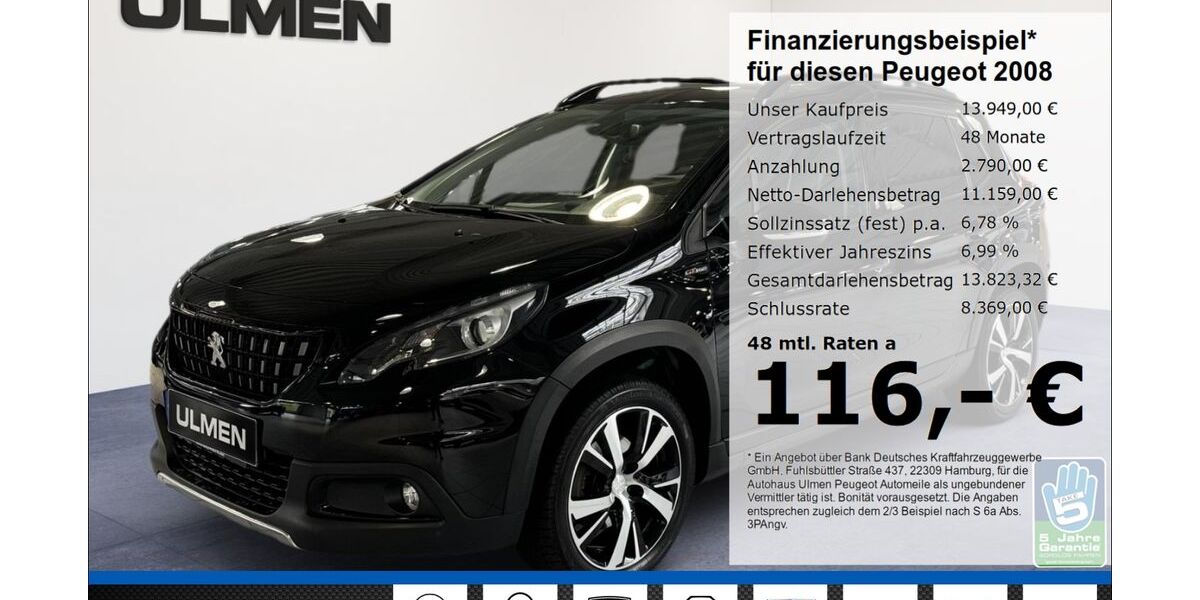 Peugeot 2008 56.958 km 11.890 &euro; Düsseldorf 40233