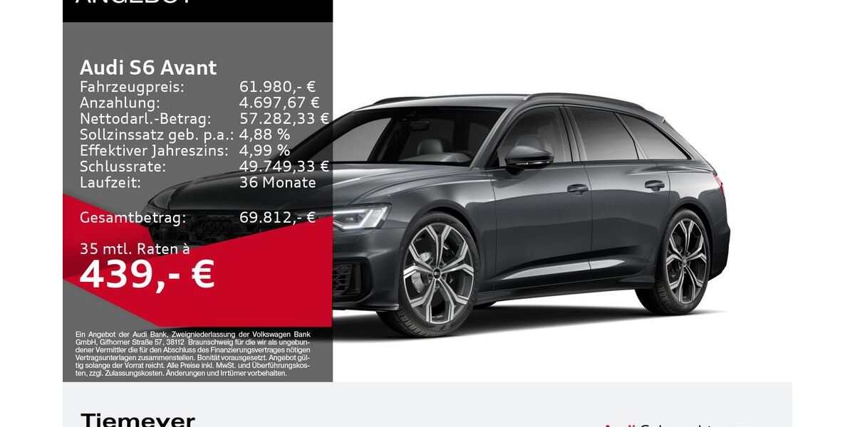 Audi S6 19.436 km 61.980 &euro; Oberhausen 46047