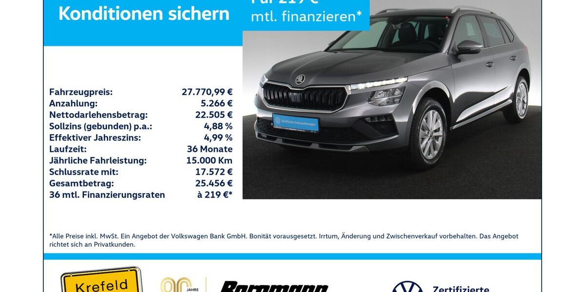 Skoda Kamiq 1.010 km 27.771 &euro; Krefeld 47803