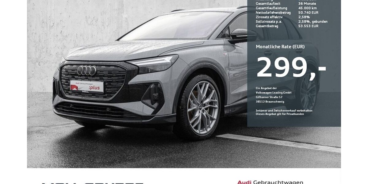 Audi Q4 e-tron 6.580 km 49.460 &euro; Düsseldorf 40549