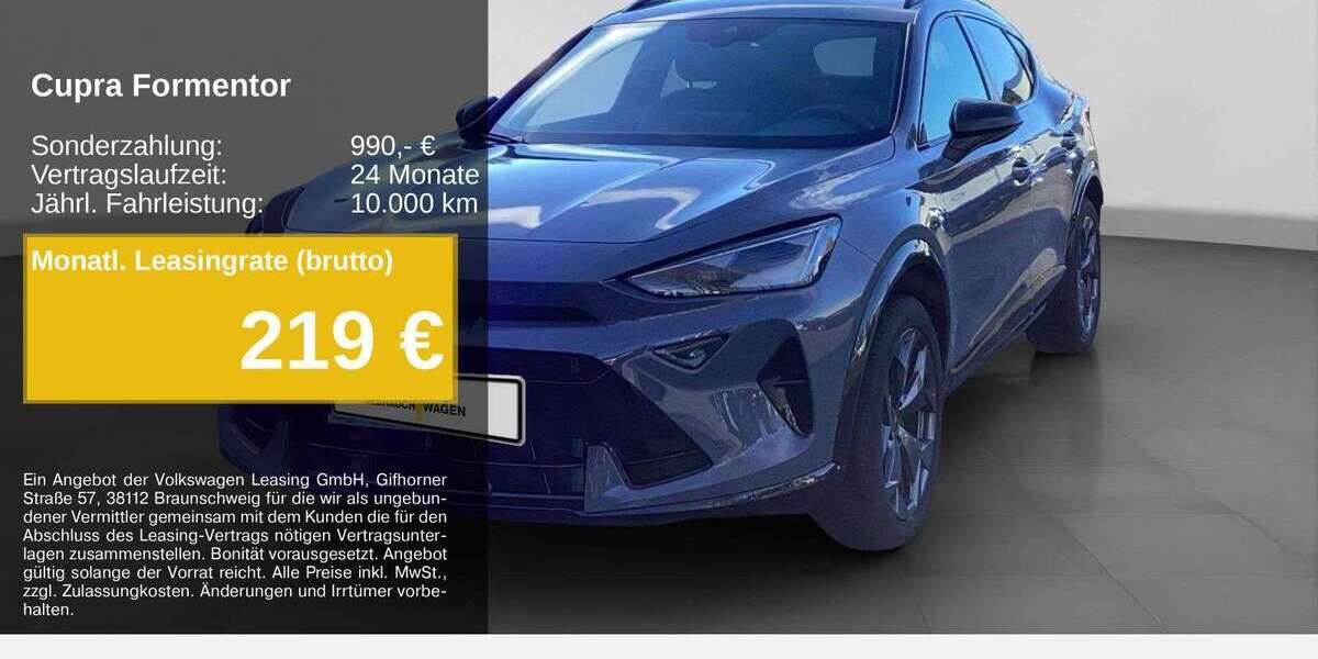 Cupra Formentor 22.906 km 33.340 &euro; Gelsenkirchen 45899