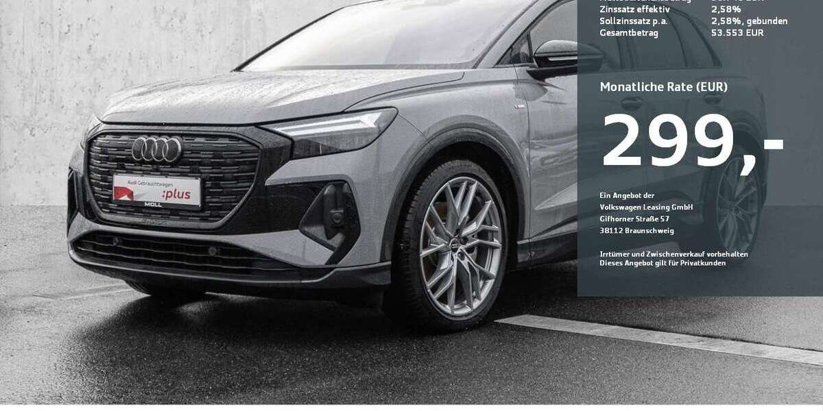 Audi Q4 e-tron 6.580 km 49.480 &euro; Düsseldorf 40549