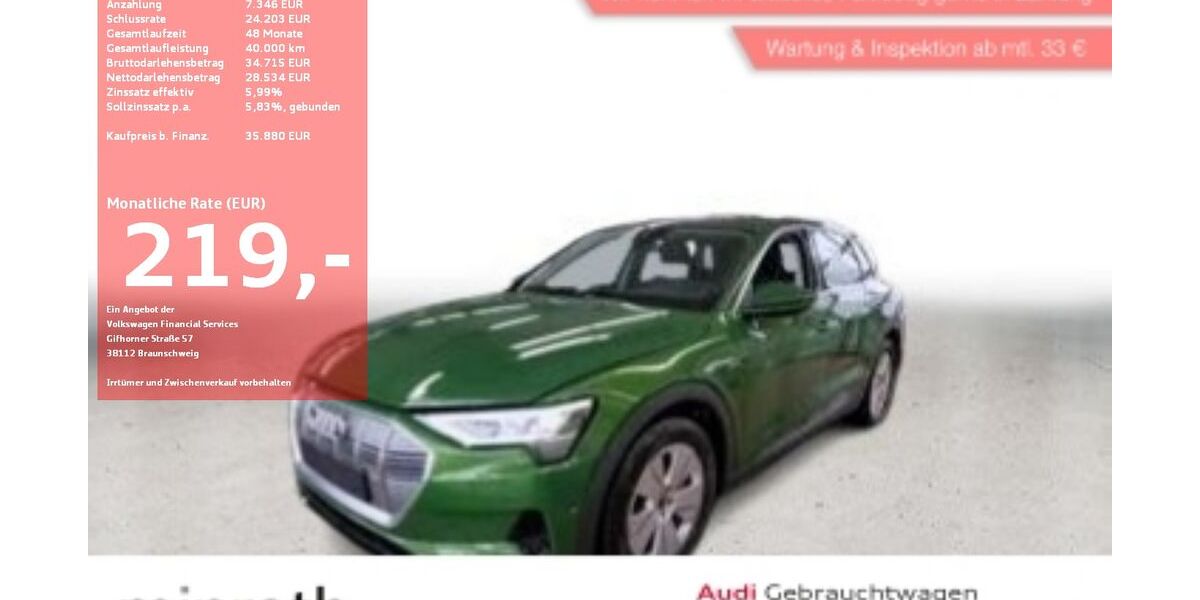 Audi e-tron 46.160 km 33.245 &euro; Moers-Hülsdonk 47441