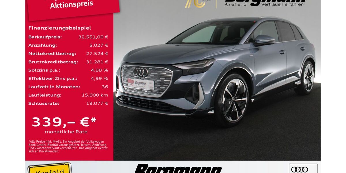 Audi Q4 e-tron 28.877 km 31.554 &euro; Krefeld 47803