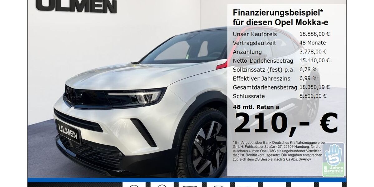Opel Mokka-e 26.035 km 18.444 &euro; Düsseldorf 40231