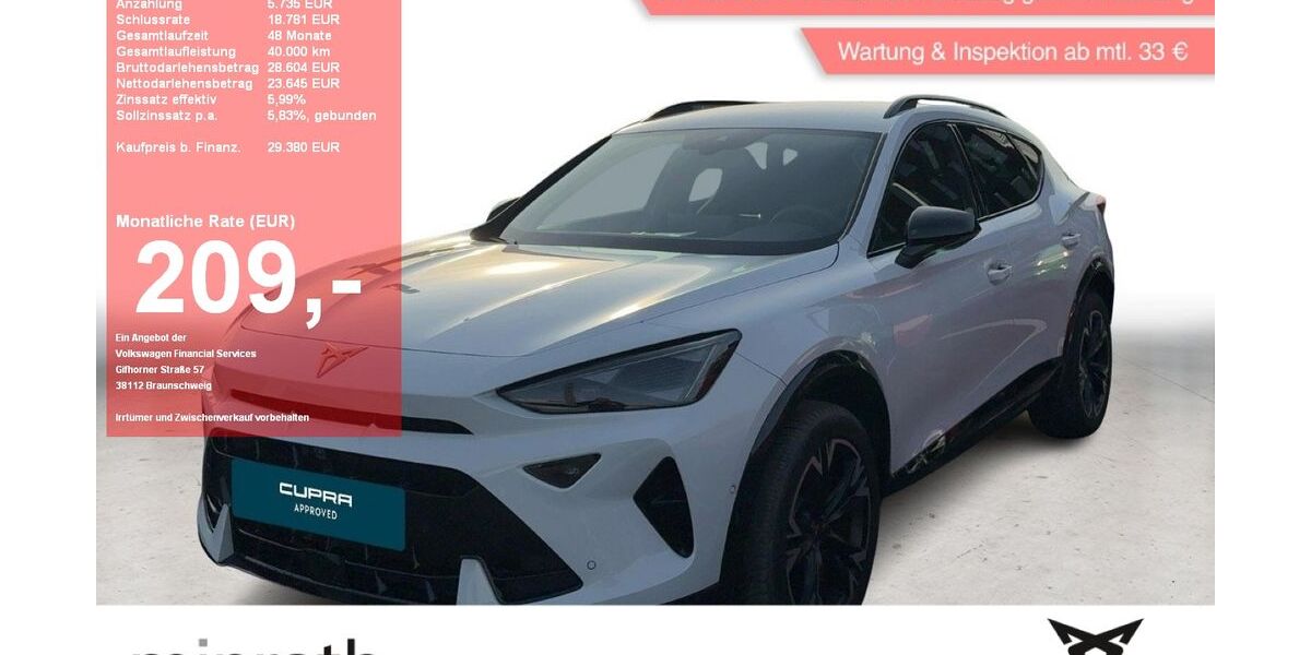 Cupra Formentor 12.115 km 29.130 &euro; Moers-Hülsdonk 47441