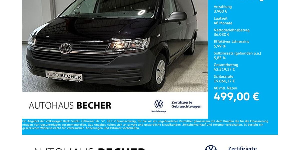 VW T6 Transporter 13.000 km 39.930 &euro; Wesel 46485