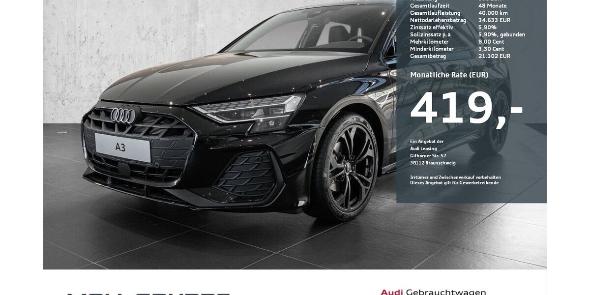Audi A3 10.000 km 42.990 &euro; Düsseldorf 40549