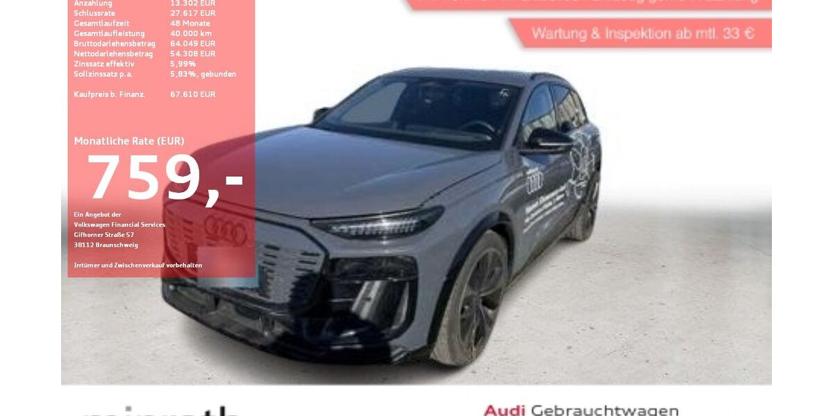 Audi Q6 e-tron 13.553 km 66.070 &euro; Moers-Hülsdonk 47441