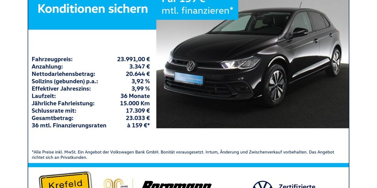 VW Polo 17.325 km 23.991 &euro; Krefeld 47803