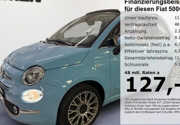 Fiat 500C 60.155 km 10.777 &euro; Düsseldorf 40231