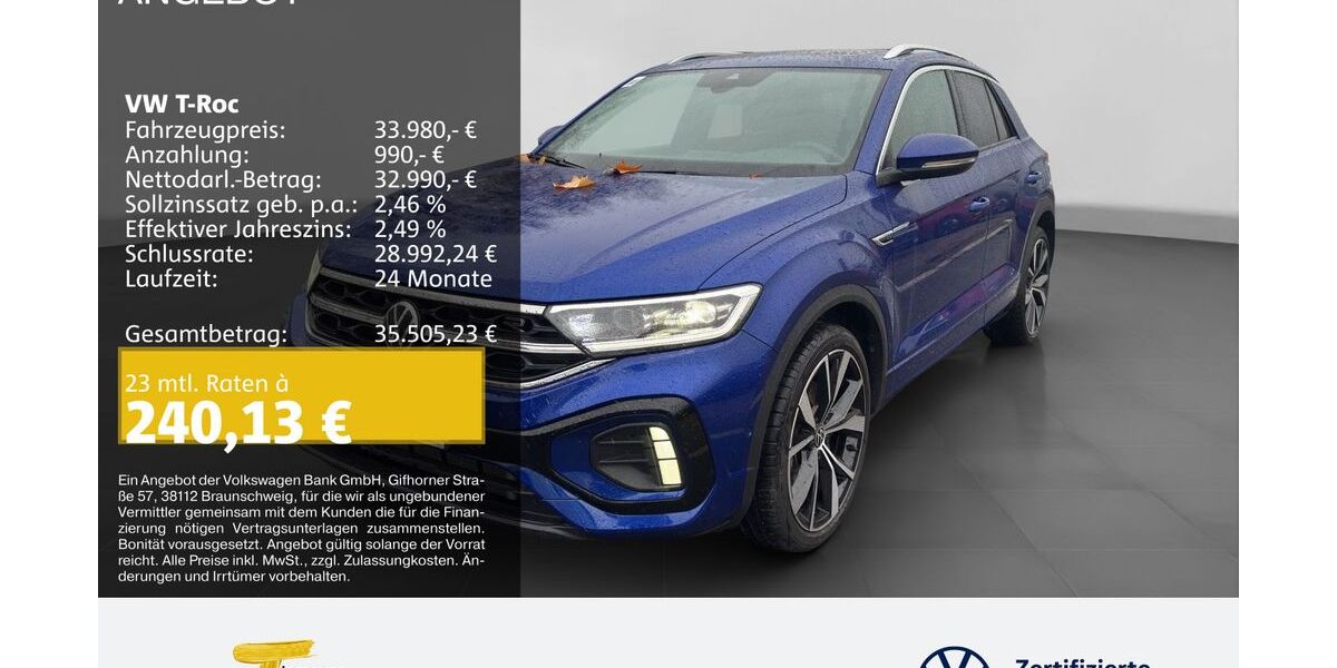 VW T-Roc 7.445 km 32.980 &euro; Duisburg 47059