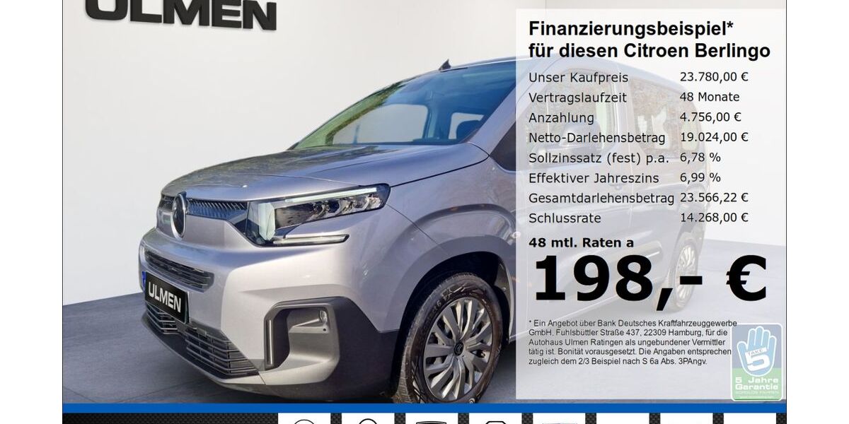 Citroen Berlingo 74.052 km 21.880 &euro; Ratingen 40880