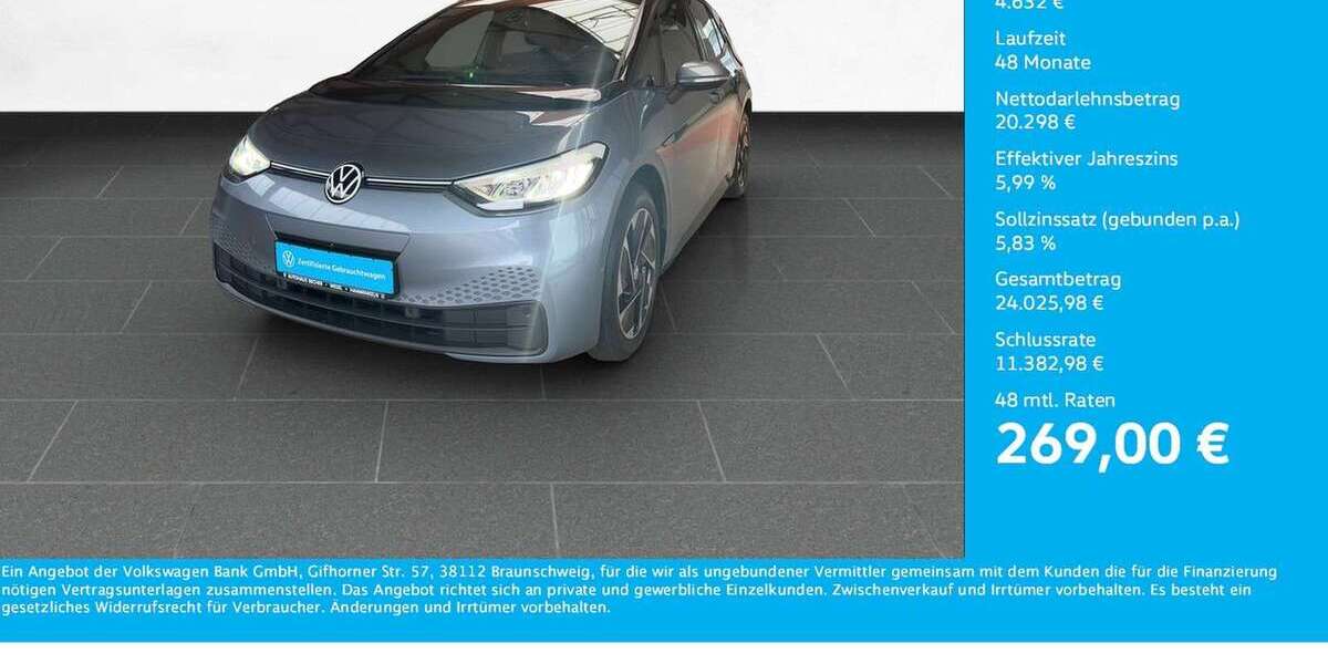 VW ID.3 28.134 km 24.930 &euro; Wesel 46485