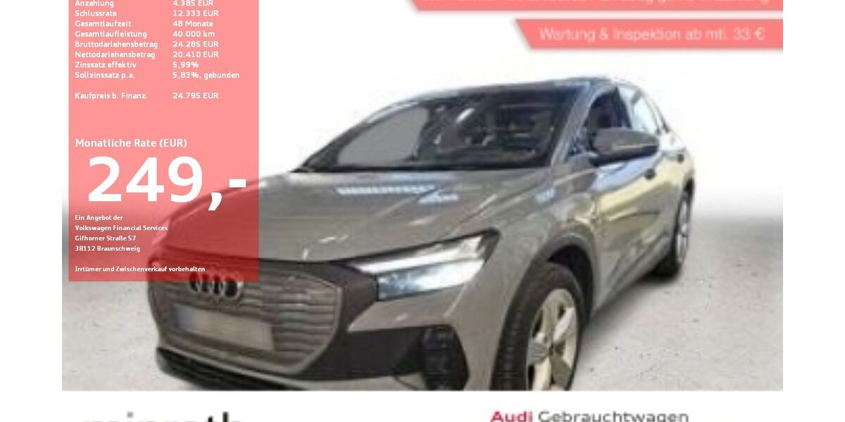 Audi Q4 e-tron 41.638 km 23.025 &euro; Moers-Hülsdonk 47441