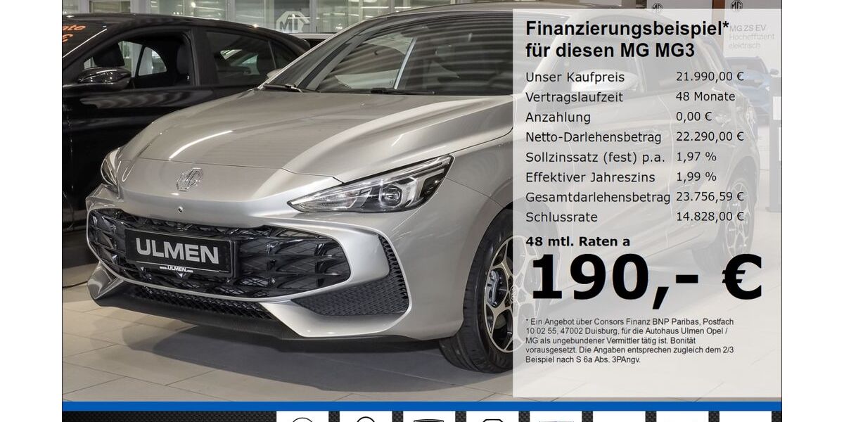 MG 3 1.680 km 21.990 &euro; Düsseldorf 40231