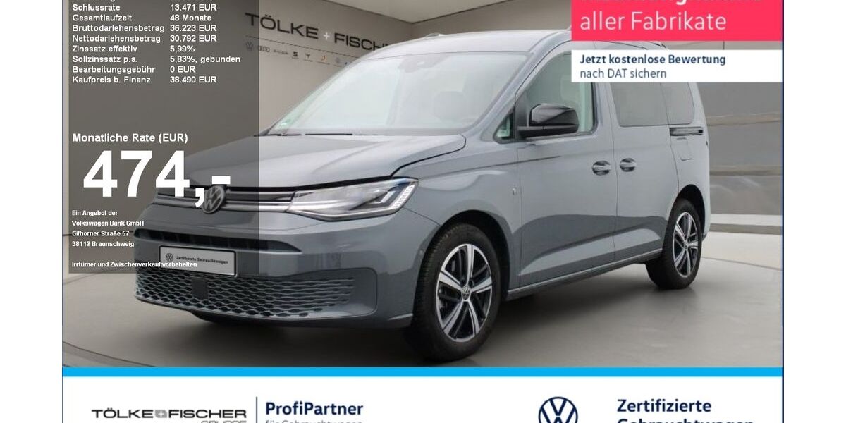VW Caddy 10.499 km 38.479 &euro; Krefeld 47805