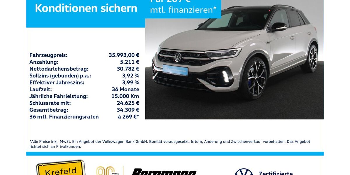 VW T-Roc 34.675 km 35.554 &euro; Krefeld 47803