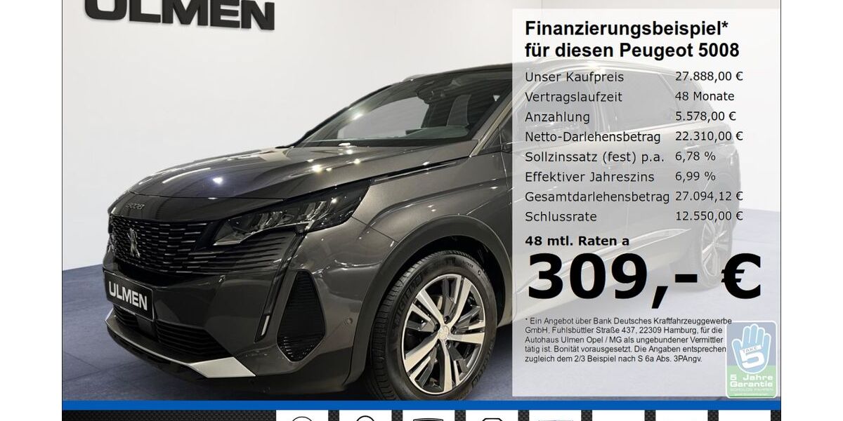 Peugeot 5008 34.360 km 26.444 &euro; Düsseldorf 40231