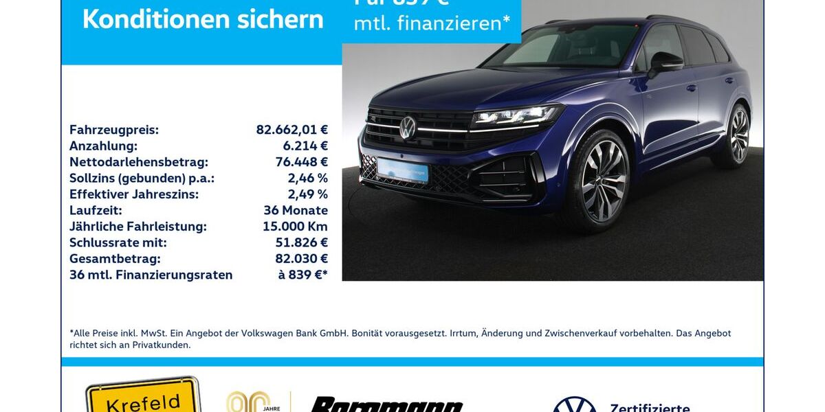 VW Touareg 21.303 km 80.994 &euro; Krefeld 47803