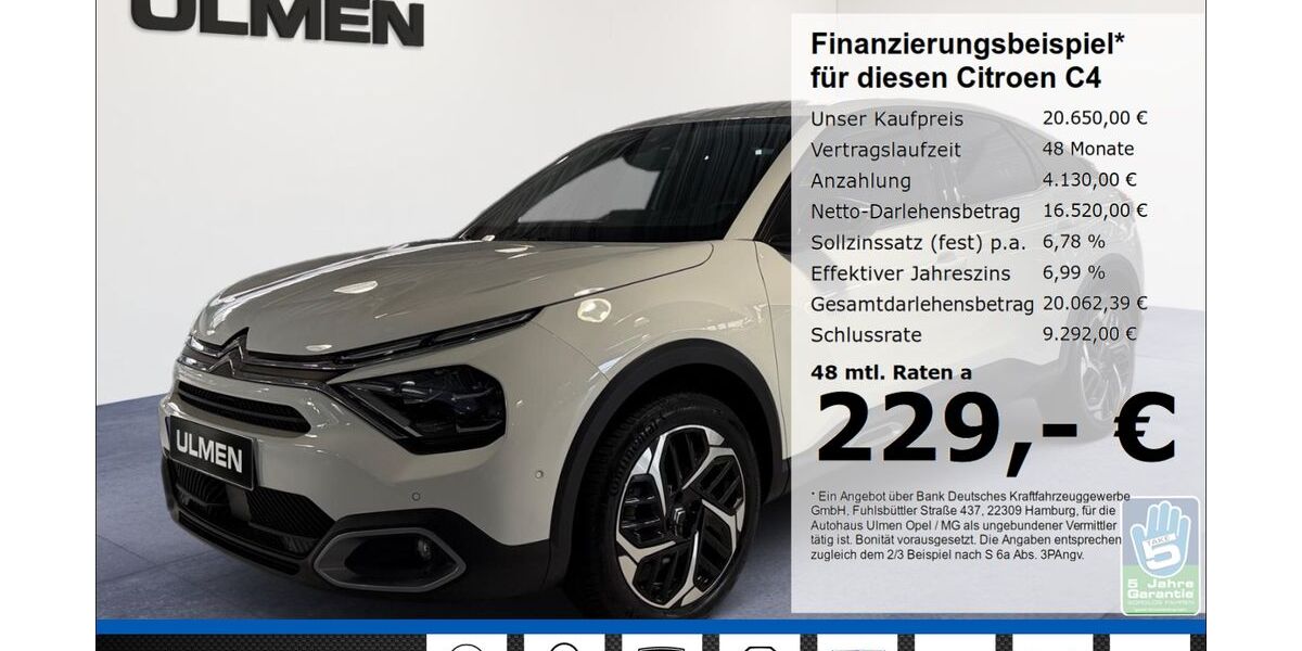 Citroen C4 8.839 km 20.650 &euro; Düsseldorf 40231