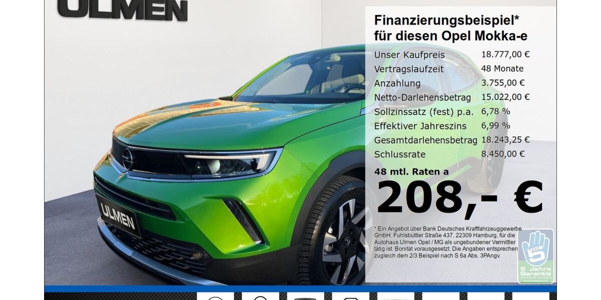 Opel Mokka-e 17.945 km 18.444 &euro; Düsseldorf 40231
