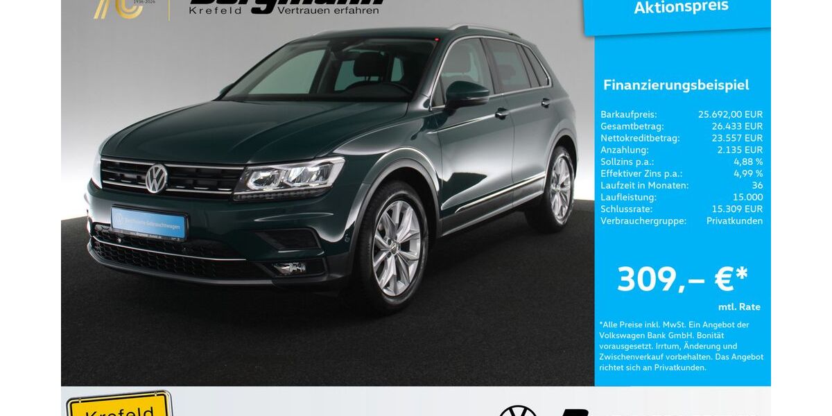 VW Tiguan 53.000 km 24.993 &euro; Krefeld 47803