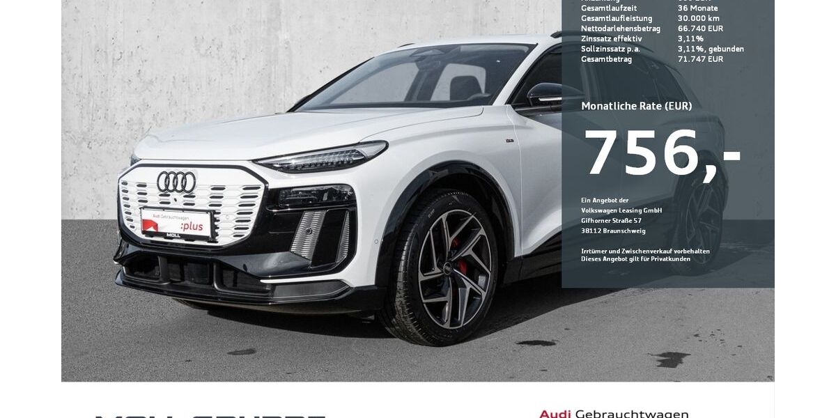 Audi Q6 e-tron 3.940 km 65.740 &euro; Düsseldorf 40549