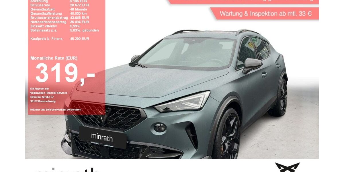 Cupra Formentor 20.753 km 44.240 &euro; Moers-Hülsdonk 47441