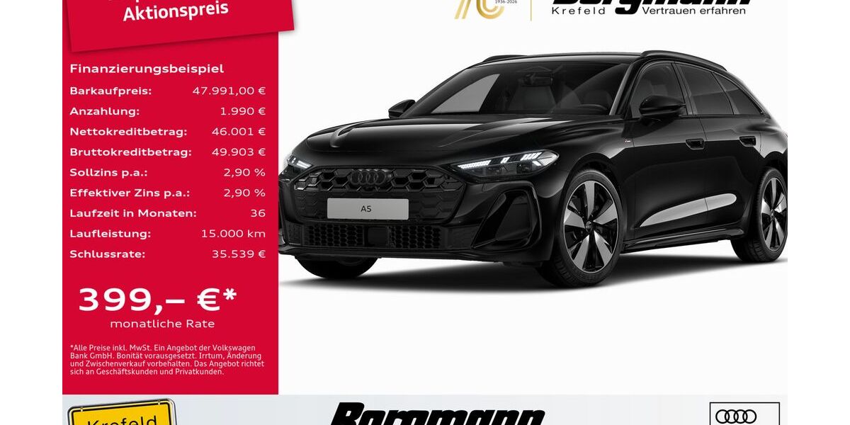 Audi A5 9.315 km 47.991 &euro; Krefeld 47803