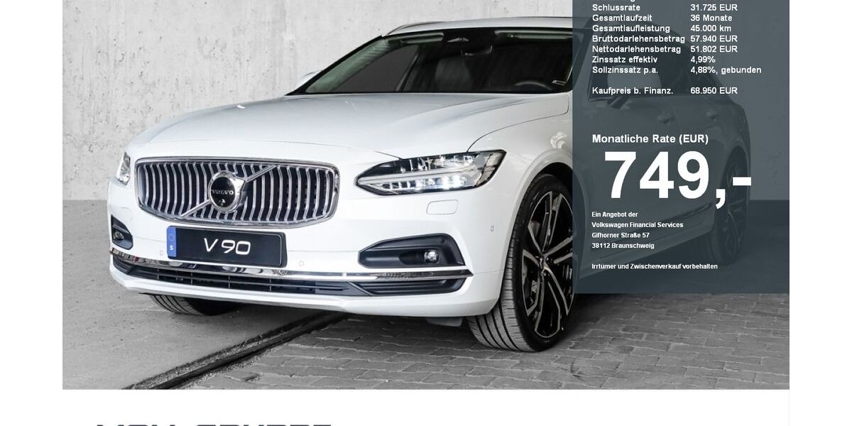 Volvo V90 1.500 km 68.950 &euro; Düsseldorf 40549