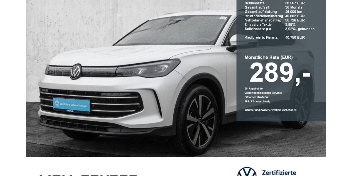 VW Tiguan 9.534 km 38.950 &euro; Düsseldorf 40474