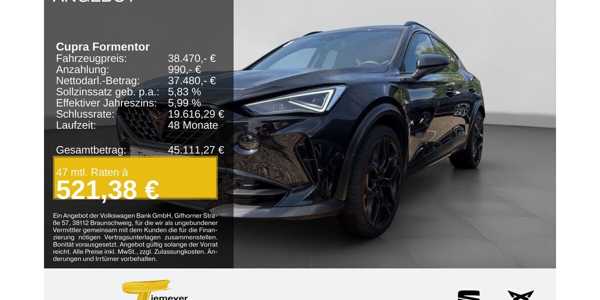 Cupra Formentor 57.829 km 36.480 &euro; Duisburg 47059