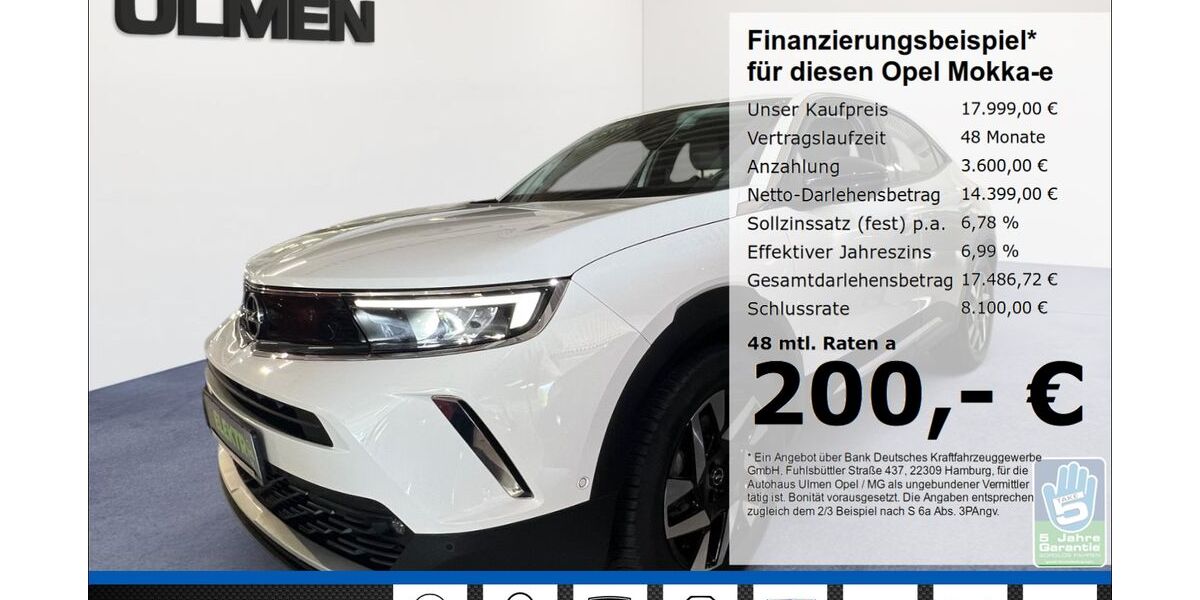 Opel Mokka-e 23.305 km 17.666 &euro; Düsseldorf 40231