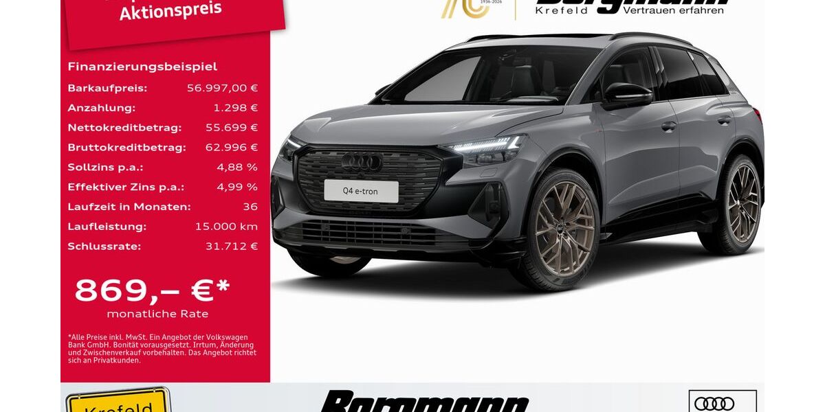 Audi Q4 10.012 km 54.997 &euro; Krefeld 47803