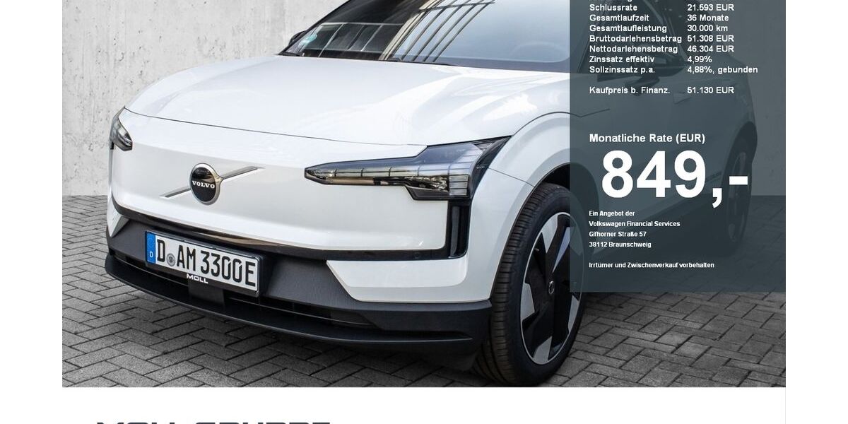 Volvo EX30 2.500 km 36.950 &euro; Düsseldorf 40549