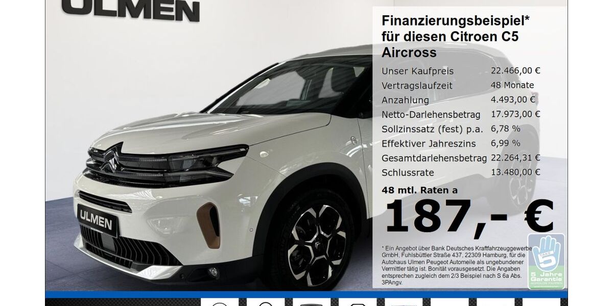 Citroen C5 Aircross 14.672 km 20.450 &euro; Düsseldorf 40233