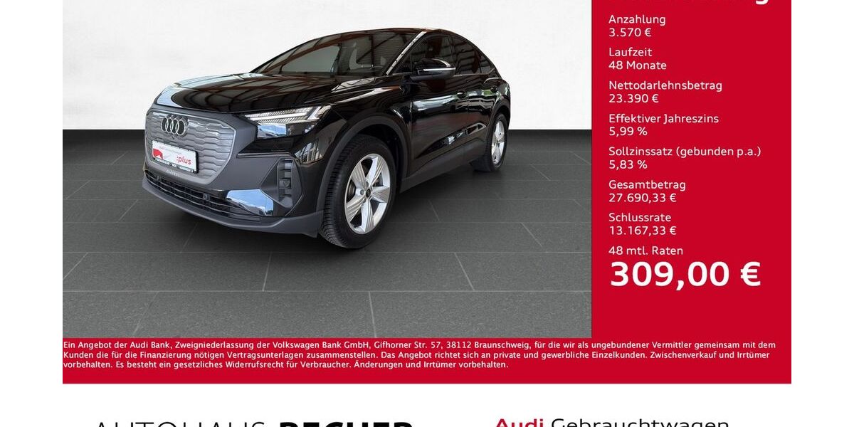 Audi Q4 e-tron 42.624 km 26.960 &euro; Wesel 46485