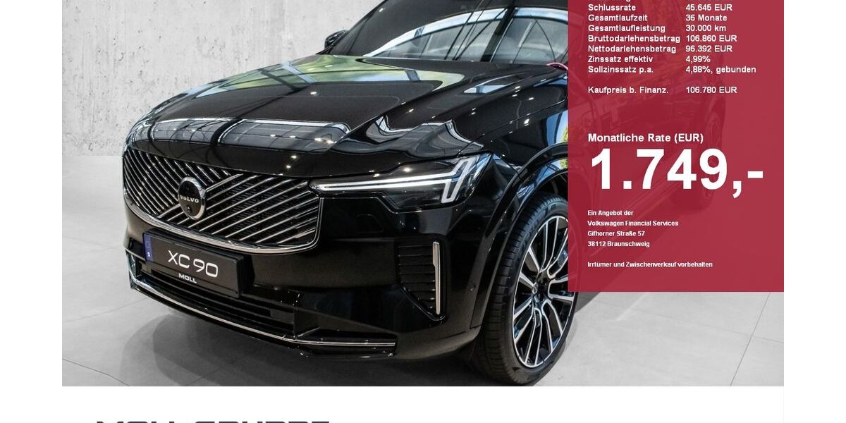 Volvo XC90 3.000 km 89.950 &euro; Düsseldorf 40549