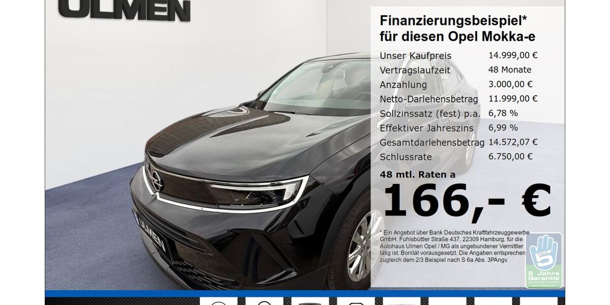 Opel Mokka-e 45.490 km 14.777 &euro; Düsseldorf 40231