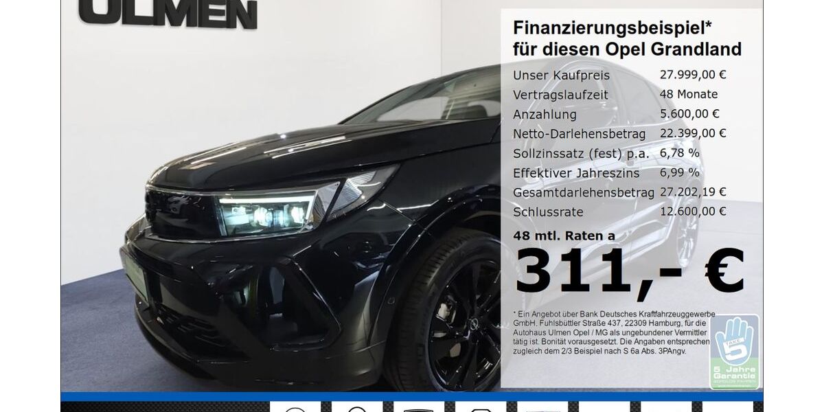 Opel Grandland (X) 29.060 km 25.999 &euro; Düsseldorf 40231