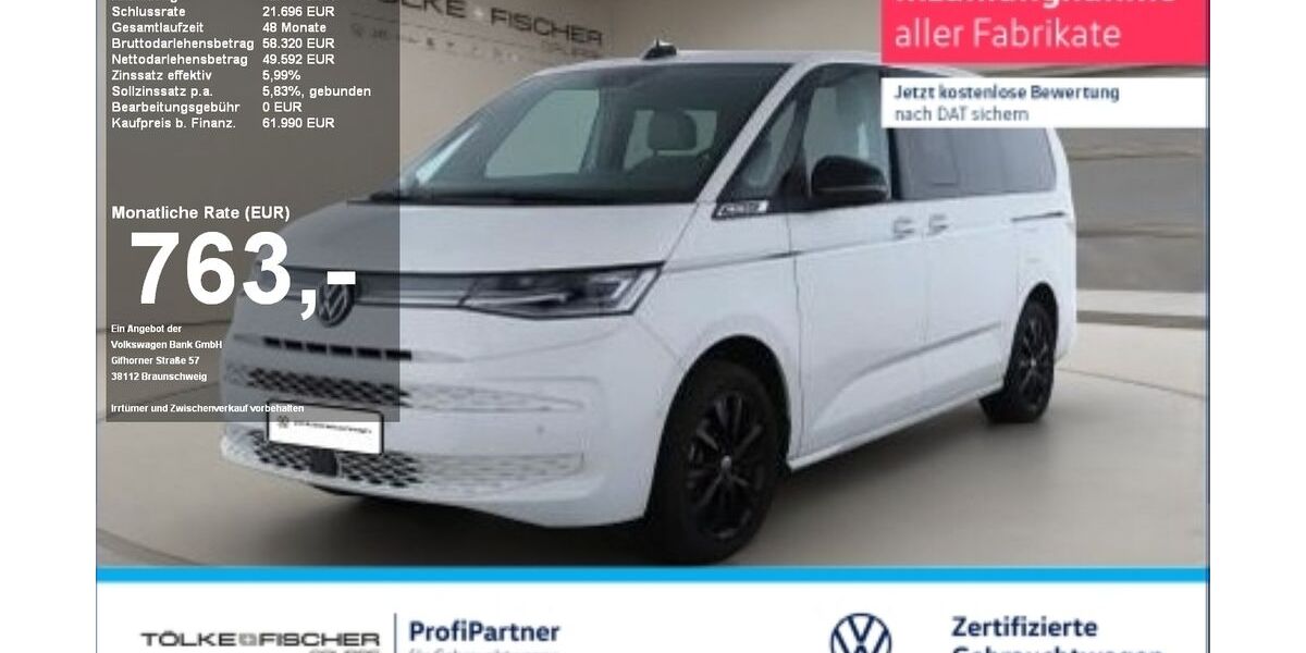 VW T7 Multivan 12.730 km 61.480 &euro; Krefeld 47805