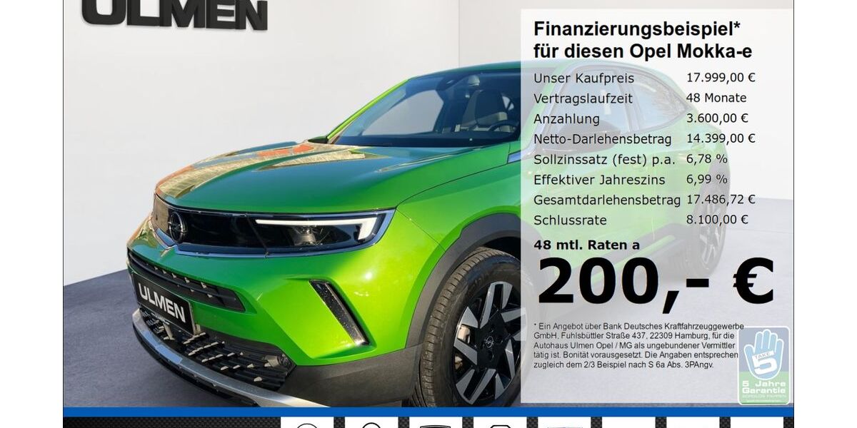 Opel Mokka-e 25.830 km 17.666 &euro; Düsseldorf 40231