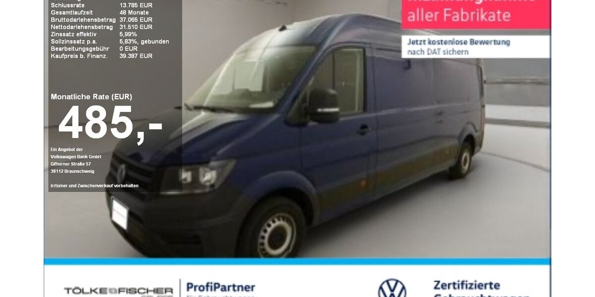 VW Crafter 7.551 km 35.998 &euro; Krefeld 47805