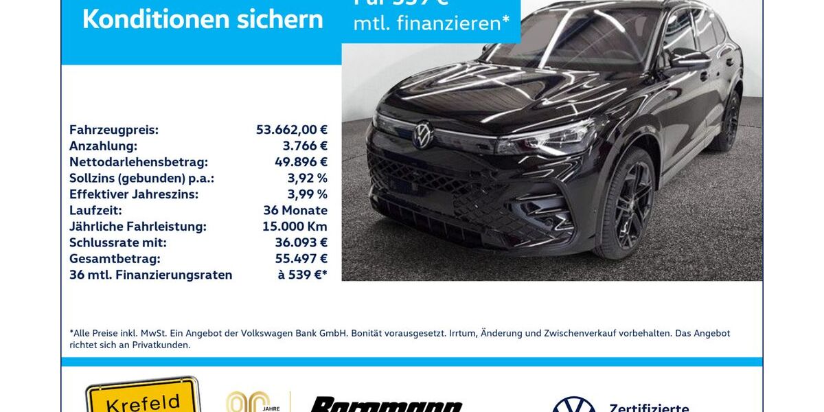 VW Tiguan 16.687 km 52.993 &euro; Krefeld 47803