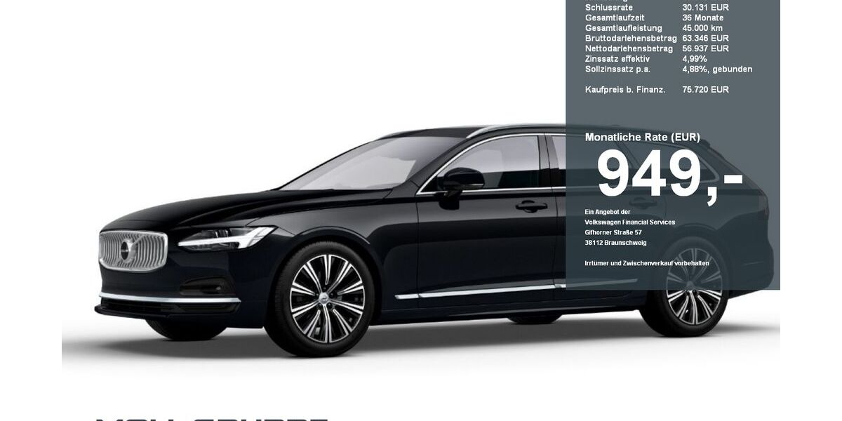 Volvo V90 5.000 km 75.720 &euro; Düsseldorf 40549