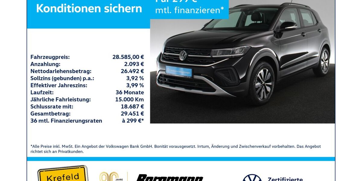 VW T-Cross 14.112 km 26.887 &euro; Krefeld 47803