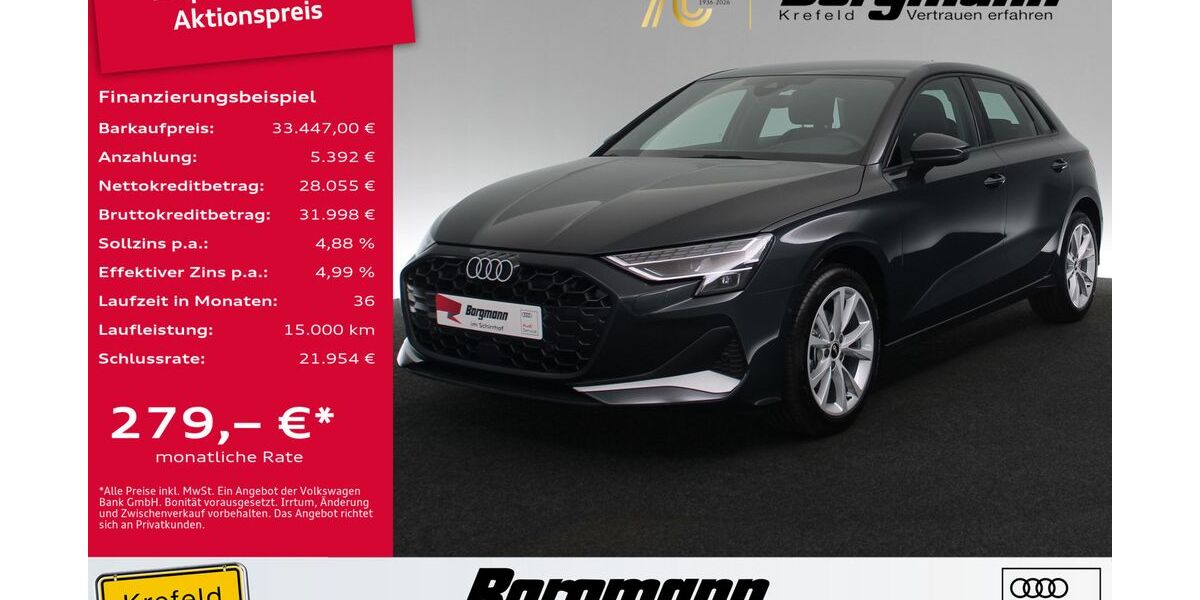 Audi A3 1.050 km 32.557 &euro; Krefeld 47803