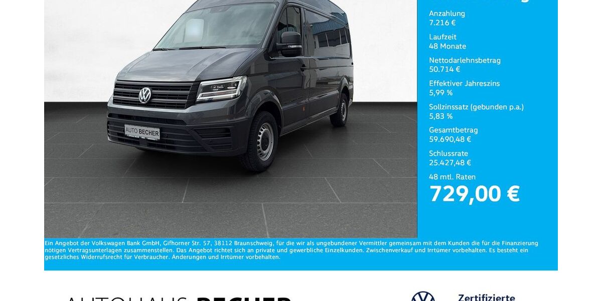 VW Crafter 6.000 km 54.960 &euro; Wesel 46485