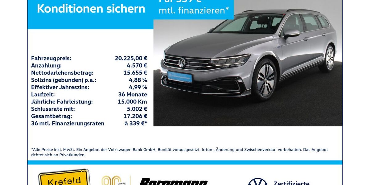 VW Passat Variant 83.160 km 20.225 &euro; Krefeld 47803